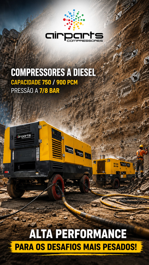 Compressores a Diesel 750 a 900 PCM